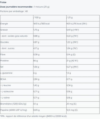 Proteine Pure Iso Pro Sachet individuel 25 g